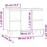 vidaXL kupaonski ormarić boja dimljenog hrasta 80 x 33 x 60 cm drveni | shoptok.hr