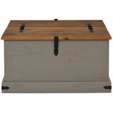  Škrinja za pohranu HALDEN siva 91x91x47 cm puno drvo bor | shoptok.hr