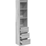 vidaXL Visoka omara siva sonoma 37,5x35x180 cm inženirski les | Shoptok.si