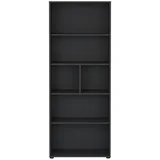 Antracitno siva biblioteka 80x205 cm Sign –