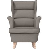  Stolica za ljuljanje 74x90x102 cm od tkanine smeđesiva | shoptok.hr