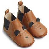 Liewood otroški usnjeni copatki mr.bear mustard Cene