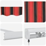  Skrovita tenda Crvena i Crna 350 x 250 cm Tkanina i Metal | shoptok.hr