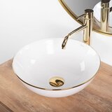 Rea Keramični umivalnik Stella gold edge | Shoptok.si