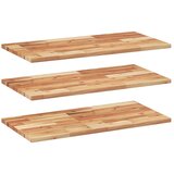 vidaXL Viseče police 3 kosi 80x40x2cm oljni premaz trden akacijev les, (21325803) | Shoptok.si