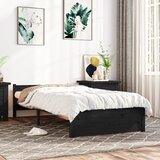 Furnova Posteljni okvir črn iz trdnega lesa 75x190 cm, (21935418) Cene
