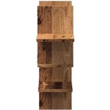 vidaXL Stenska polica starinski les 124,5x18x60,5 cm inženirski les | Shoptok.si