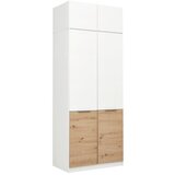 Mömax nastavek za omaro max extra, bela, barva hrasta | Shoptok.si