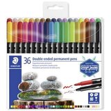 Staedtler Komplet alkoholnih markerjev, dvostranski, 0,5/3,0 mm, 3187, 36 različnih barv Cene