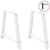  Noge za blagovaonski stol A-oblika 2 kom Bijele 100 x (72-73) cm Čelik | shoptok.hr