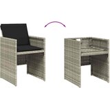  13-dijelni vrtni blagovaonski set s jastucima svijetlosivi | shoptok.hr