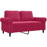  Dvosjed crvena boja vina 120 cm baršunasti | shoptok.hr