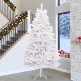  Umjetno božićno drvce Bijelo 300 cm PVC i metal | shoptok.hr