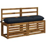  Jastučići za klupe VIANEN 2 kom. 100% poliester Tamno plava - Tamno plava 110 x 30 x 12 cm | shoptok.hr