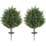 HOMCOM umetne rastline plastika Ø40 x 60V cm zeleno, (5000242192) Cene