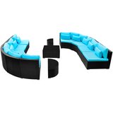  Kružni set sofe 11 pcs Plava poliratan | Eponuda.com