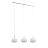 Visilica Roccaforte bijela, 3x40 W, E14