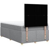  Krevet s oprugama i madrac svjetlosivi 120 x 200cm od tkanine | shoptok.hr