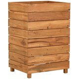 Povišena gredica 50 x 40 x 72 cm reciklirana tikovina i čelik | shoptok.hr
