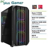 PCPLUS Gamer Ryzen 7 9700X 32GB 2TB SSD RX 9070XT gaming namizni računalnik | Shoptok.si