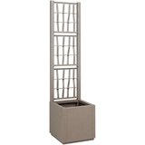  Vrtni saksija s rešetkom Svijetlosmeđa 36 x 36 x 140 cm PP | shoptok.hr