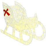 vidaXL Reindeer vuče saonice Topla bijela 120 cm 55 cm Akril | shoptok.hr