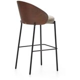 Kave Home Rjavo-bež barski stol (višina sedeža 77 cm) Eamy – | Shoptok.si