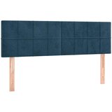  Krevet s oprugama i madracem tamnoplavi 140x190 cm baršunasti | shoptok.hr