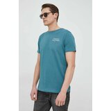 Tommy Hilfiger Bombažna kratka majica zelena barva | Shoptok.si