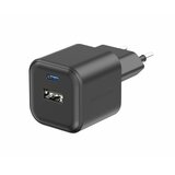 Swissten Hišni polnilec GaN 1xUSB-C 20W PD,1xUSB-A 18W, črn | Shoptok.si