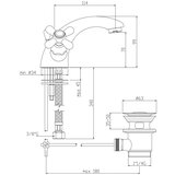 Paffoni IR075BR Ricordi armatura za umivalnik bronasta | Shoptok.si
