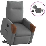vidaXL Električni naslonjač na podizanje od tkanine tamnosivi | shoptok.hr