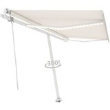  Automatska tenda sa senzorom za vjetar LED 400 x 300 cm krem | shoptok.hr