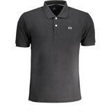 La Martina MEN&#39;S BLACK SHORT SLEEVED POLO SHIRT Cene