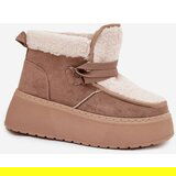 Boto Women's Snow Boots on Platform with Fur Beige Florivelle | Shoptok.si