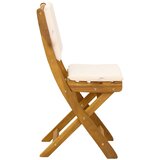  Vanjske bistro stolice 2 pcs Krem bijela 38 x 46 x 85 cm | shoptok.hr