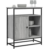  Komoda siva boja hrasta 69 x 35 x 80 cm od konstruiranog drva | shoptok.hr