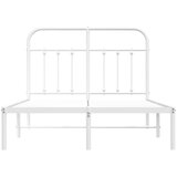  Metalni okvir za krevet s uzglavljem bijeli 120x200 cm | Eponuda.ba