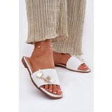 Boto Women's Flat Heeled Slippers With Bow White Sallariela | shoptok.hr