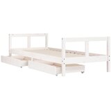  Okvir za dječji krevet s ladicama bijeli 80x200 cm od borovine | shoptok.hr
