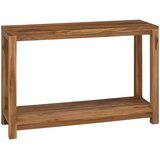 Konzolna stolica Prirodna 110 x 35 x 75 cm Čvrsto teak drvo | shoptok.hr