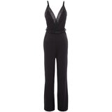 Trendyol Black Lace and Back Detailed Rope Strap Knitted Jumpsuit | Eponuda.ba