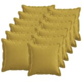  Jastuk s jastukom HOUTEN 12 kom. Svijetlo zelena Umjetni lan - Svijetlo zelena 45 x 45 cm 12 | shoptok.hr