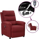 vidaXL Električni naslonjač od tkanine crvena boja vina Cijene