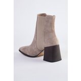 Trendyol Mink Thick Block Heel Women's Ankle Boots | Eponuda.ba