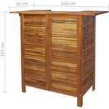 Barska barski stol od masivnog bagremovog drva 110 x 50 x 105 cm | shoptok.hr