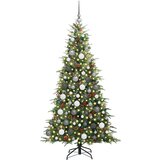 vidaXL Umetno Zložljivo Božično Drevo Zelena 180 cm PE in PVC | Shoptok.si
