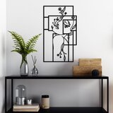Wallity Zidna dekoracija Flower Woman 1 - L, 70 x 70 cm, Crna | ePonuda.com