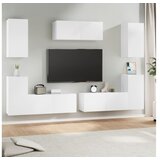  Komplet TV omaric 7-delni bel inženirski les | Shoptok.si