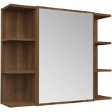 vidaXL Kupaonski ormarić s ogledalom boja hrasta 80x20,5x64 cm drveni | shoptok.hr